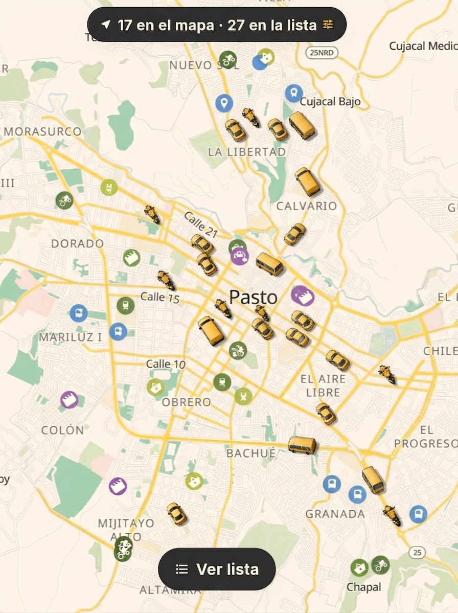 Trama Conductores - Mapa 3D de movilidad y domicilios